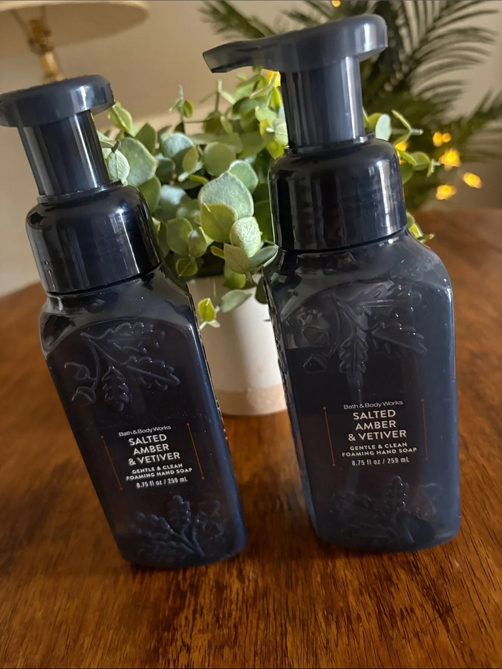 Nwt Bundle of (2) 8.75 Oz Bottles of “Salted Amber & Vetiver.